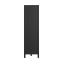 Vitrinenschrank SoHo - Schwarz und Oak