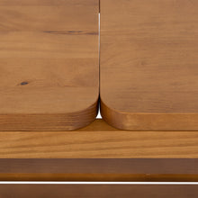 Holzbank Natu – 3 Sitzer Holzbank in Nussbaum-Optik