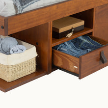 Funktionsbett Bali 140x200 cm - Bett mit Bettkasten und viel Stauraum