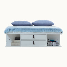 Funktionsbett Bali 140x190 cm - Bett mit Bettkasten und viel Stauraum - Inkl. Lattenrost - Memomad