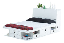 Bett mit Stauraum BALI + Lattenrost (mit oder ohne Kopfende)