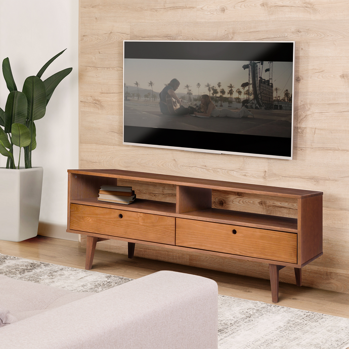 Lowboard Charme - Fernsehtisch mit Design im Retro-Stil - Memomad